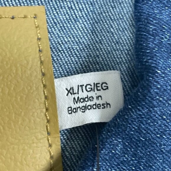 Calvin Klein Denim Trucker Jacket Womens XL Lightweight Stylish Fit Blue d0178 - Picture 2 of 8